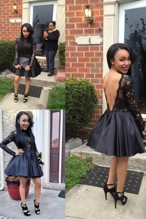 2024 Black Homecoming Dresses A-Line Bateau Taffeta