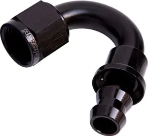 400 Series Push Lock 150° Hose End -8AN AF405-08BLK