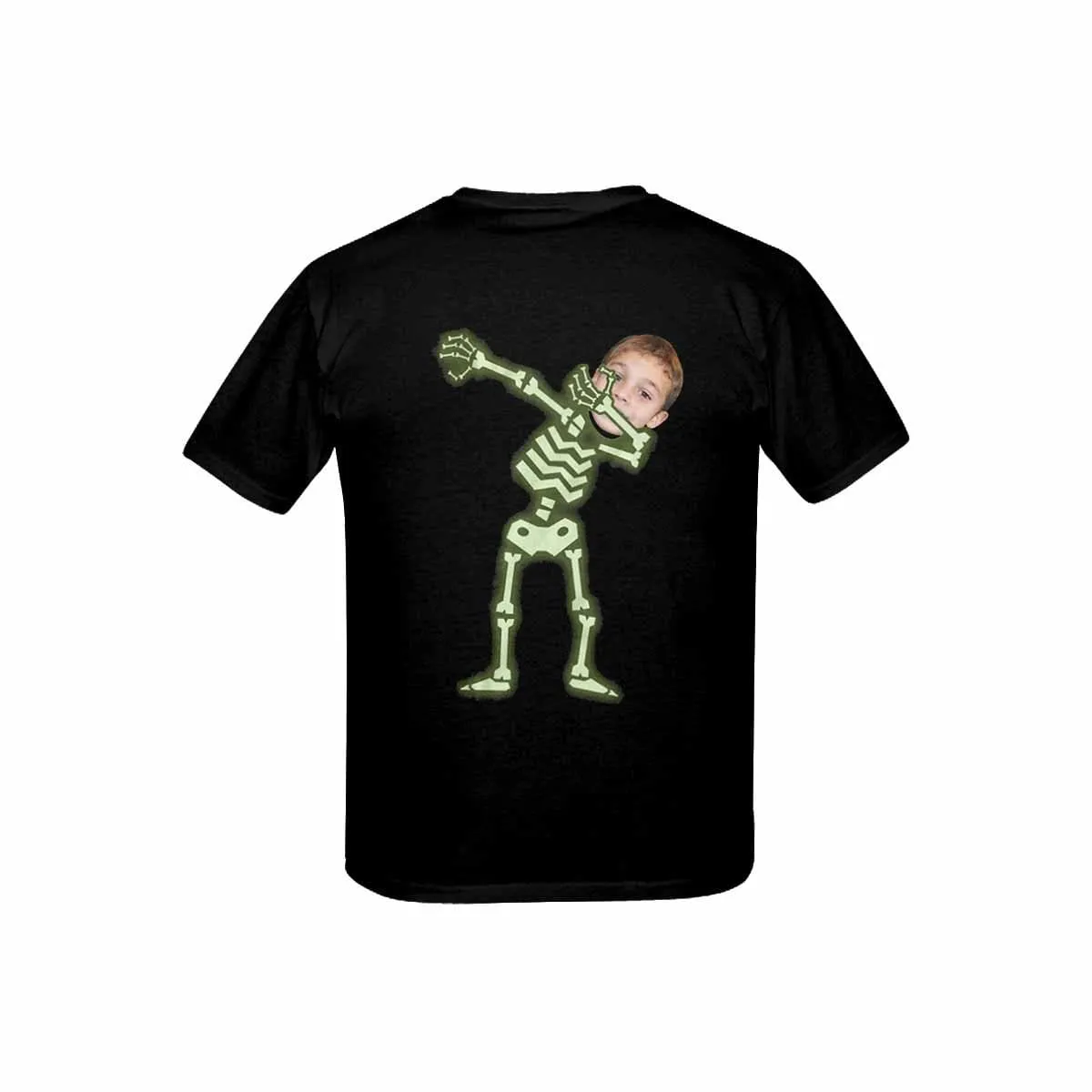 #6-15Y Custom Face Skeleton Kid's All Over Print T-shirt