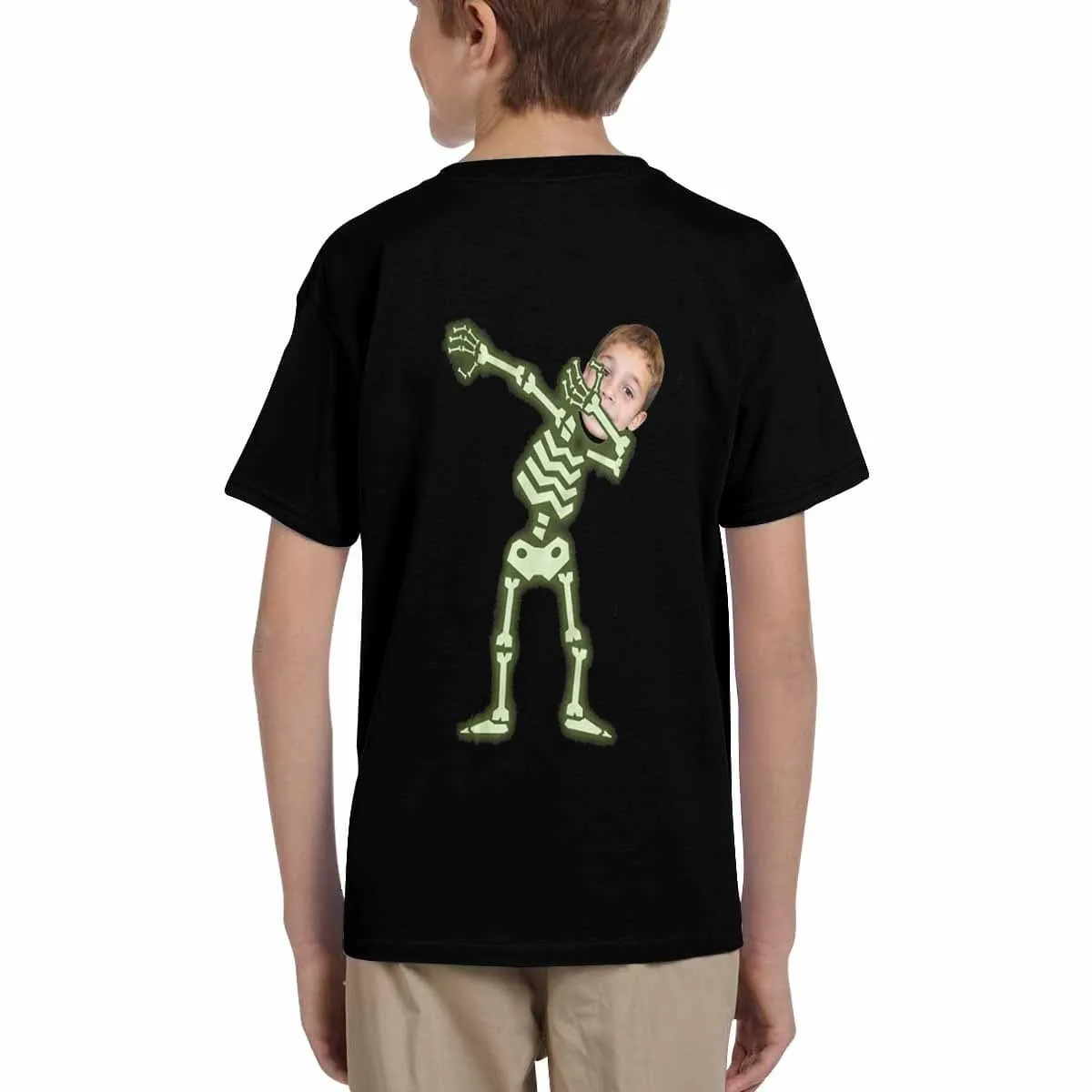 #6-15Y Custom Face Skeleton Kid's All Over Print T-shirt