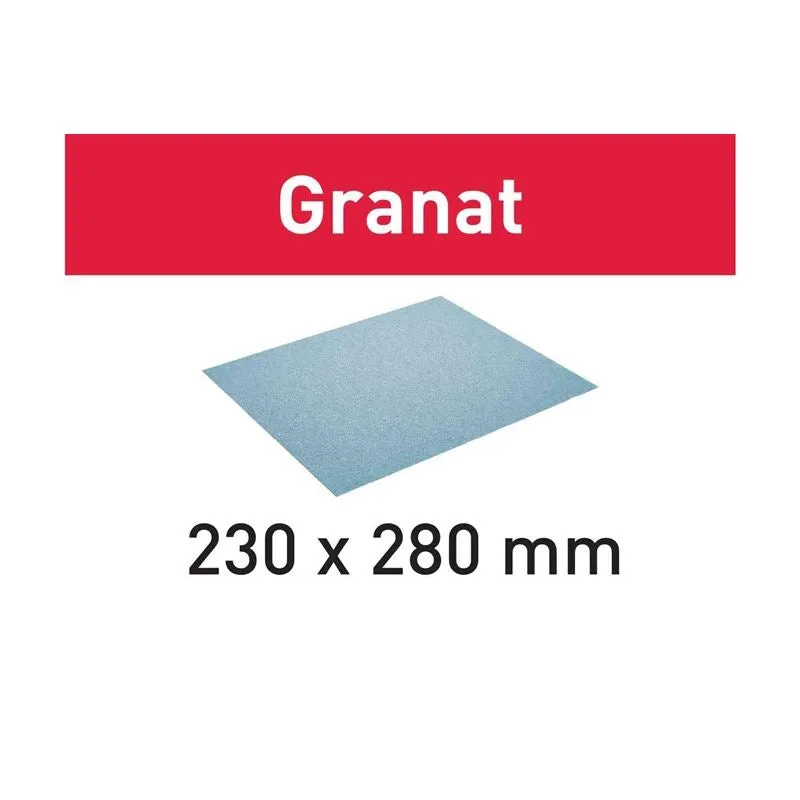 Abrasive paper 230 x280 P150 GR/50 Granat