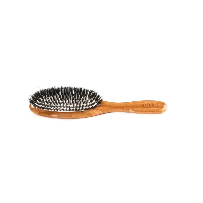 Bass Brushes Shine & Condition Boars Hair & Nylon Pin Brush For Dogs, 53P