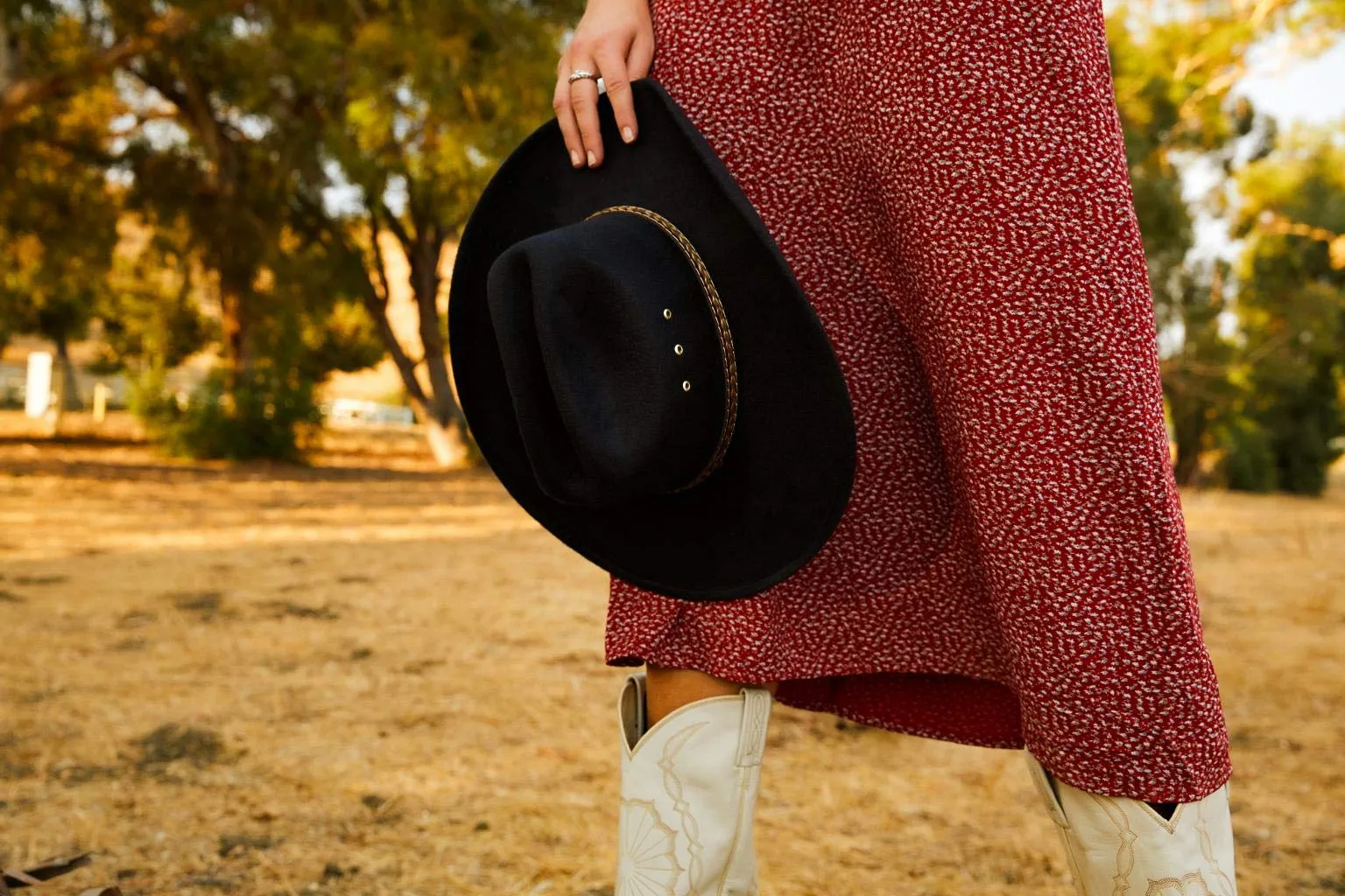 Black Cub Pinch Style Cowboy Hat