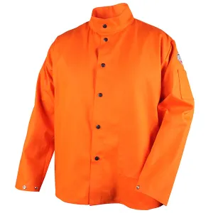 Black Stallion Flame Resistant Cotton Welding Jacket - Orange FO9-30C