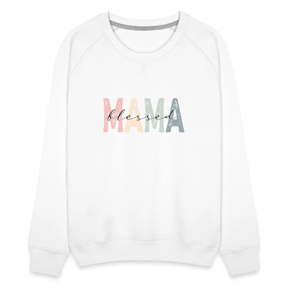 Blessed Mama Premium Sweatshirt (Retro Design)