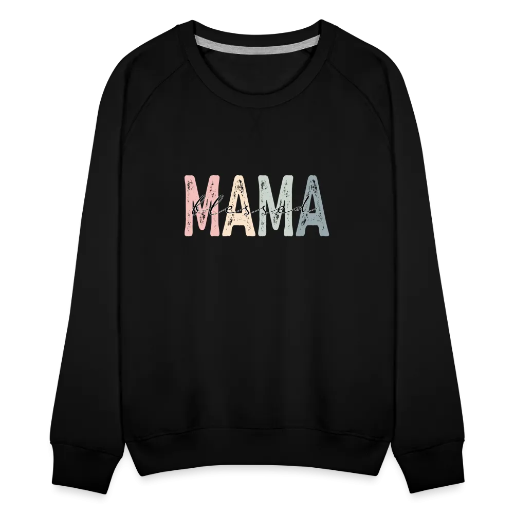 Blessed Mama Premium Sweatshirt (Retro Design)