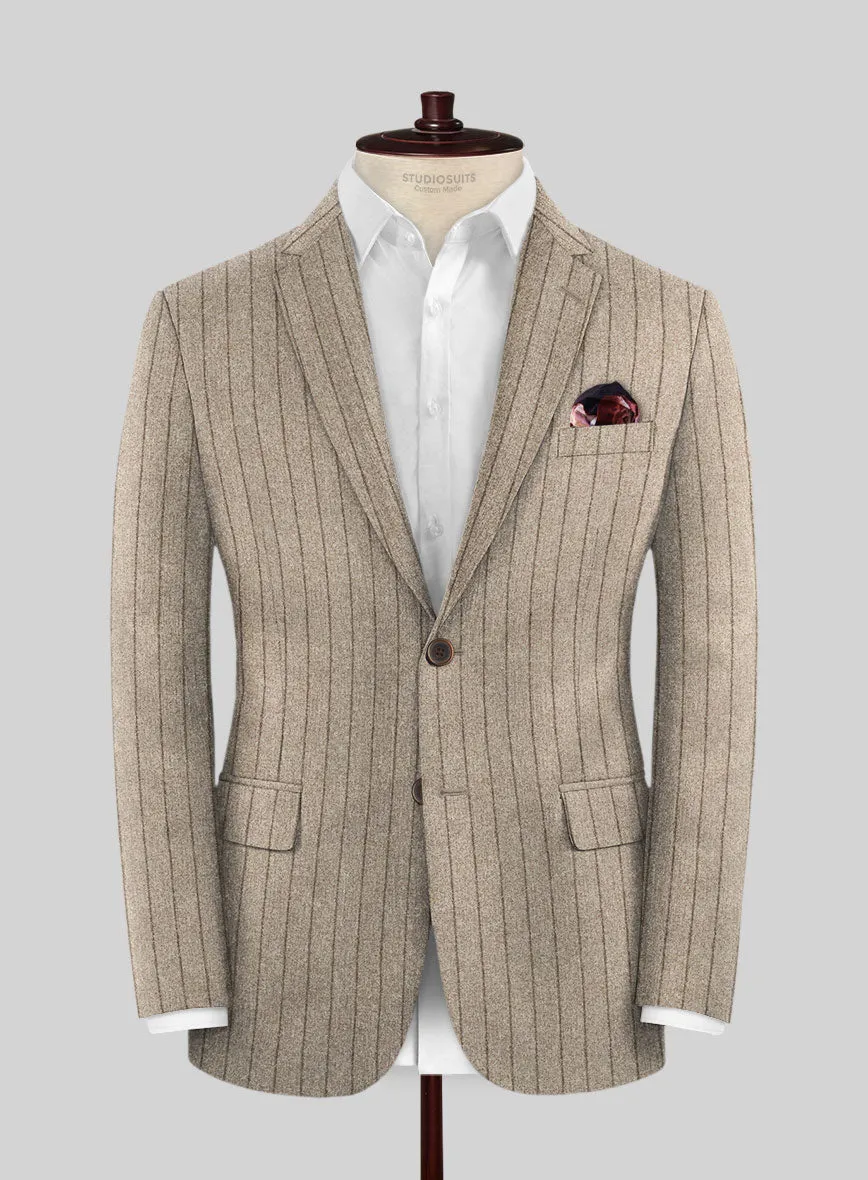 Caccioppoli Acabel Brown Wool Suit