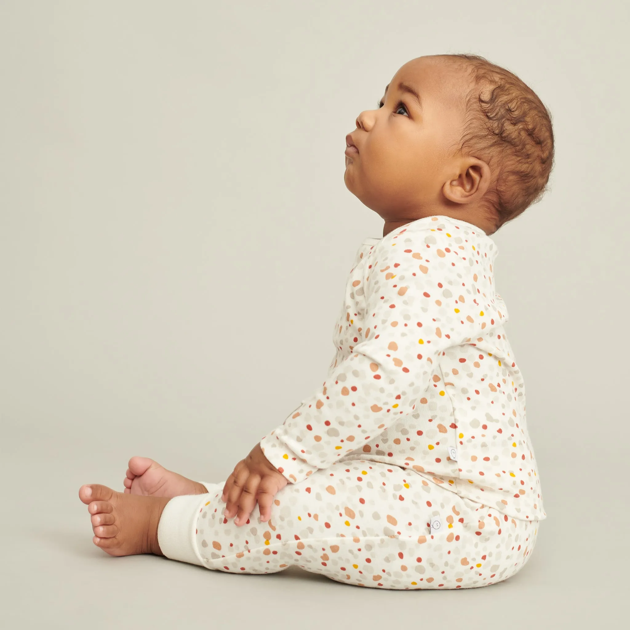 Caramel Stripe & Pebble Long Sleeve T-Shirt and Leggings Set