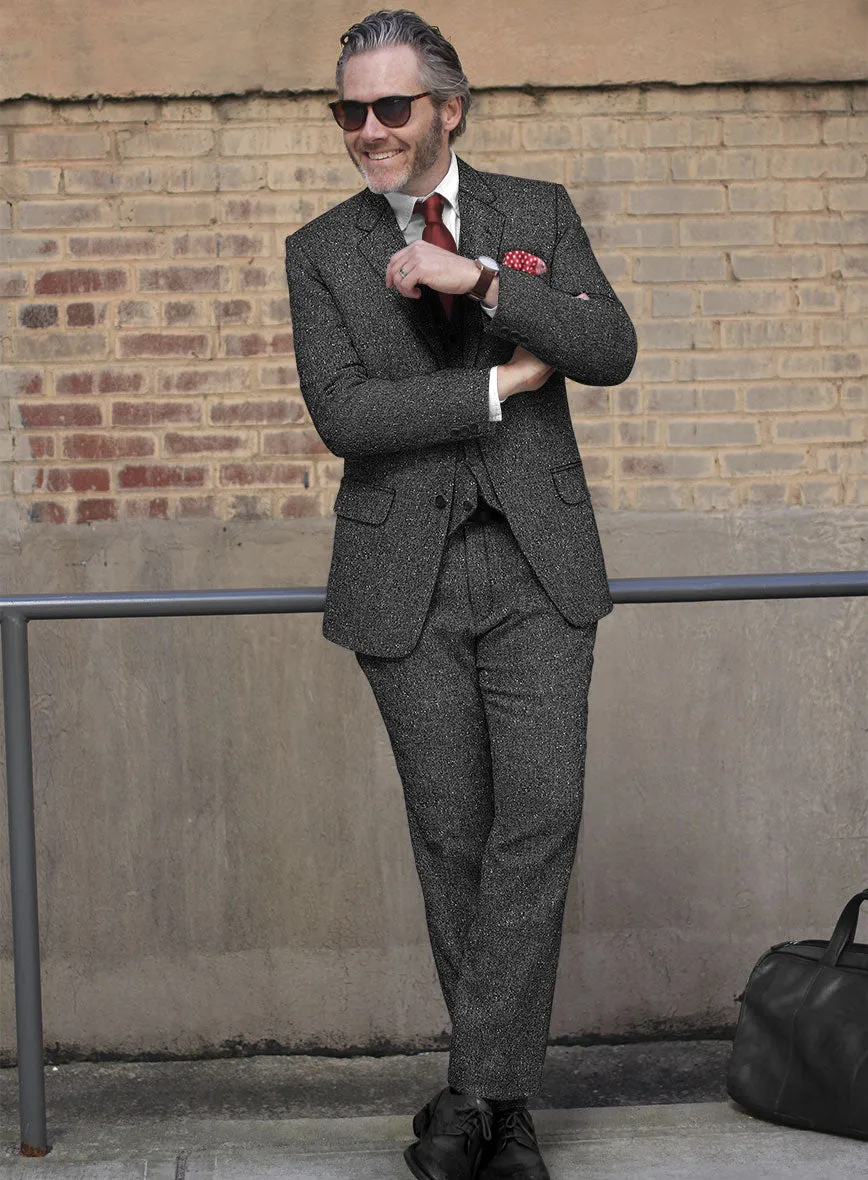 Charcoal Flecks Donegal Tweed Suit