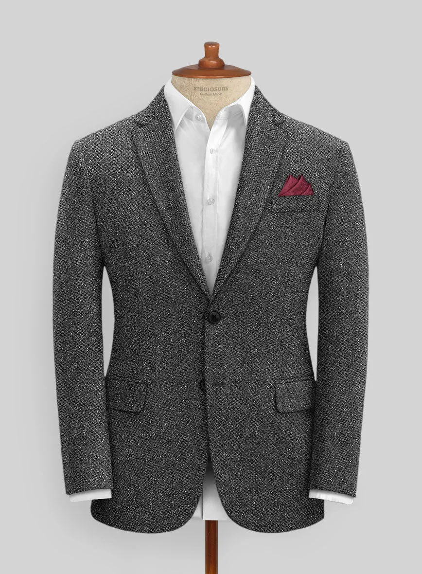 Charcoal Flecks Donegal Tweed Suit