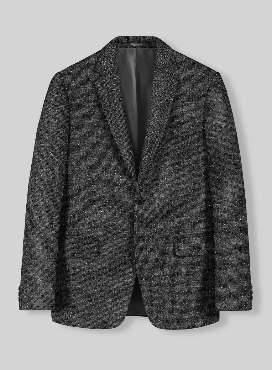 Charcoal Flecks Donegal Tweed Suit