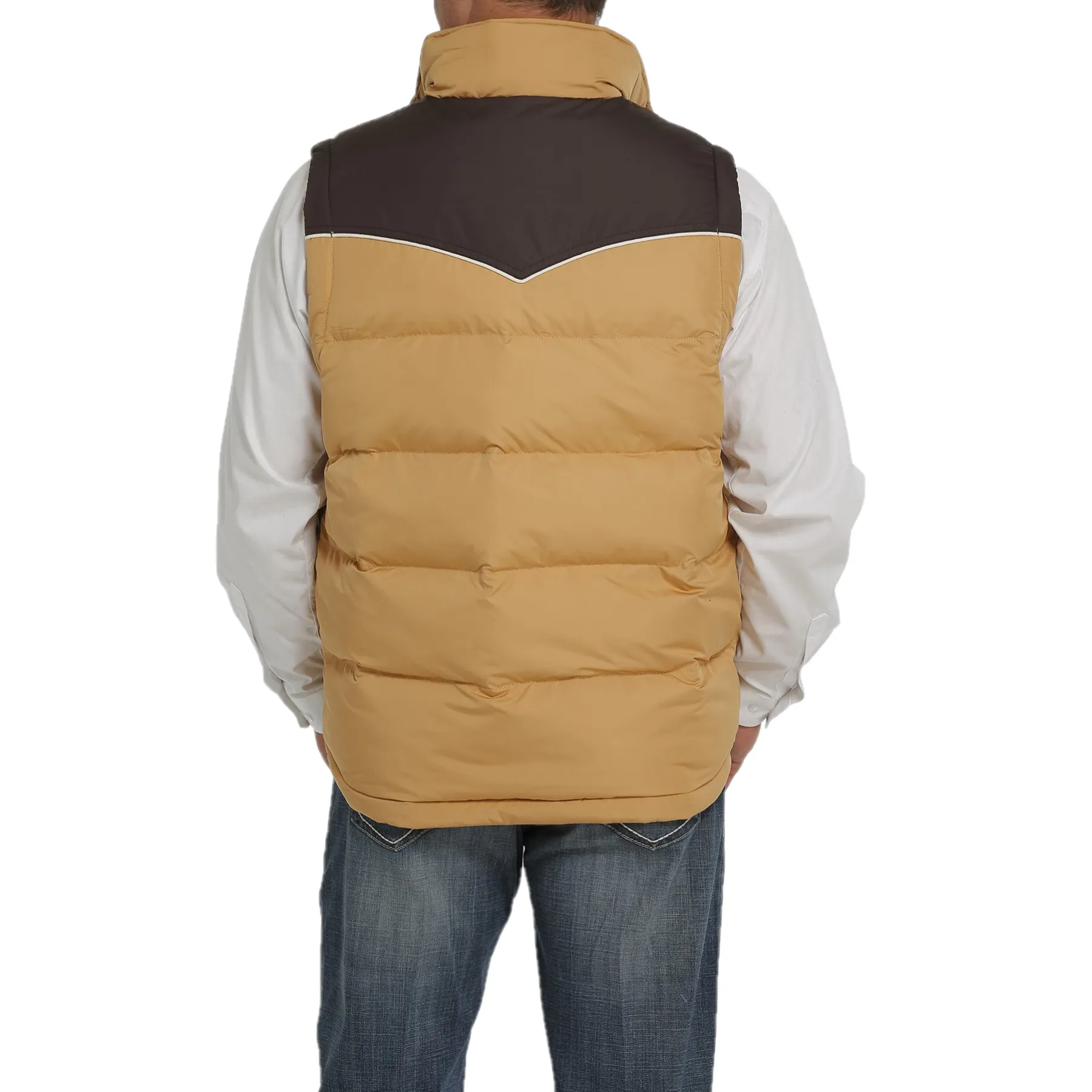 Cinch® Men's Gold and Brown  Vest MWV1578001