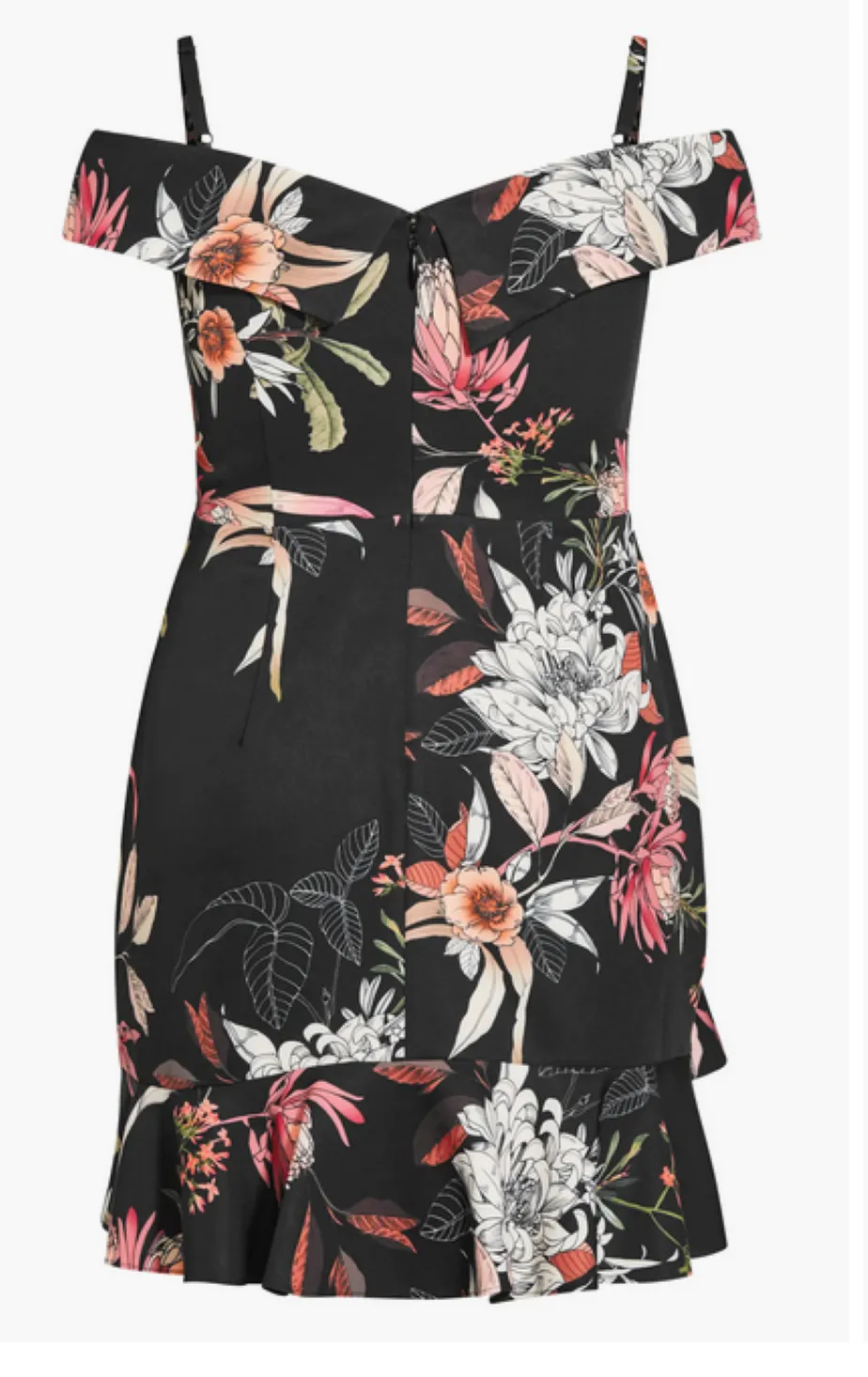 CITY CHIC Trendy Plus Size Botanical Floral Dress