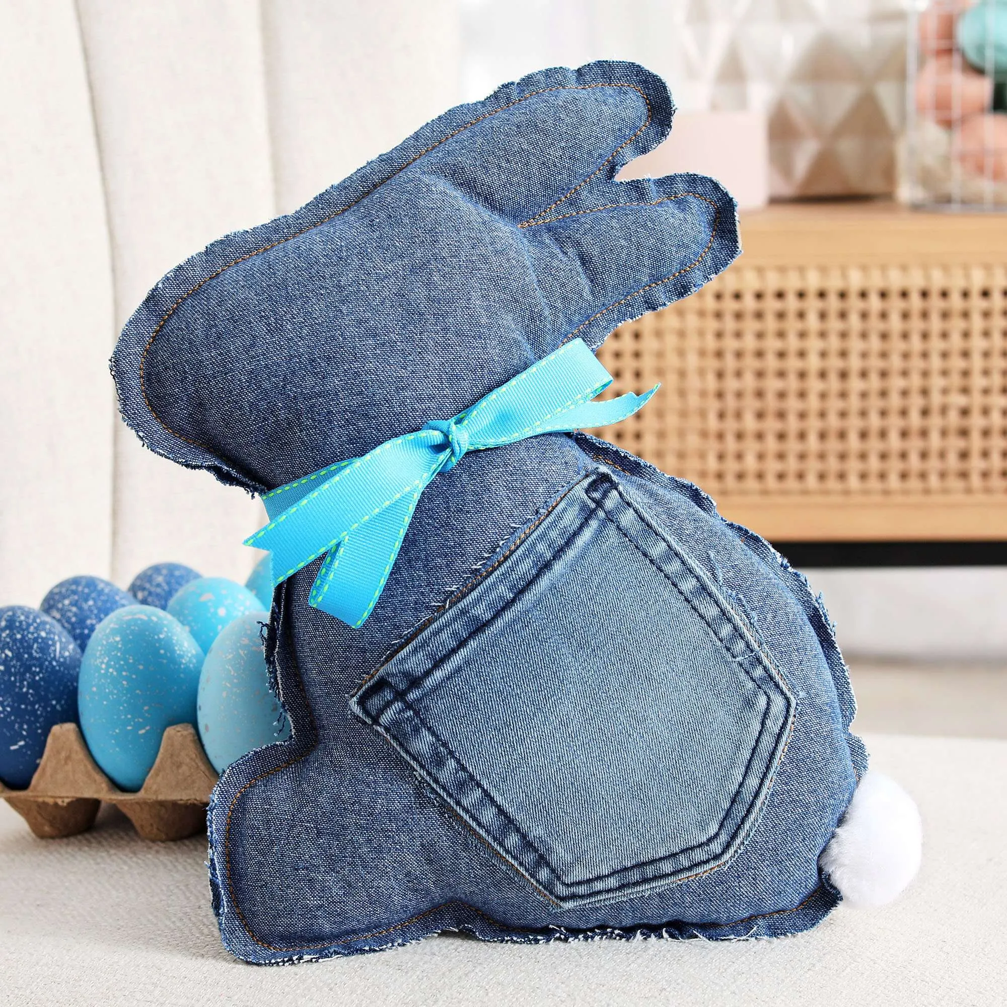 Coats & Clark Sewing Denim Blue Bunny