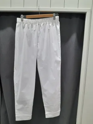 Cotton Blend Pull On Pant - White