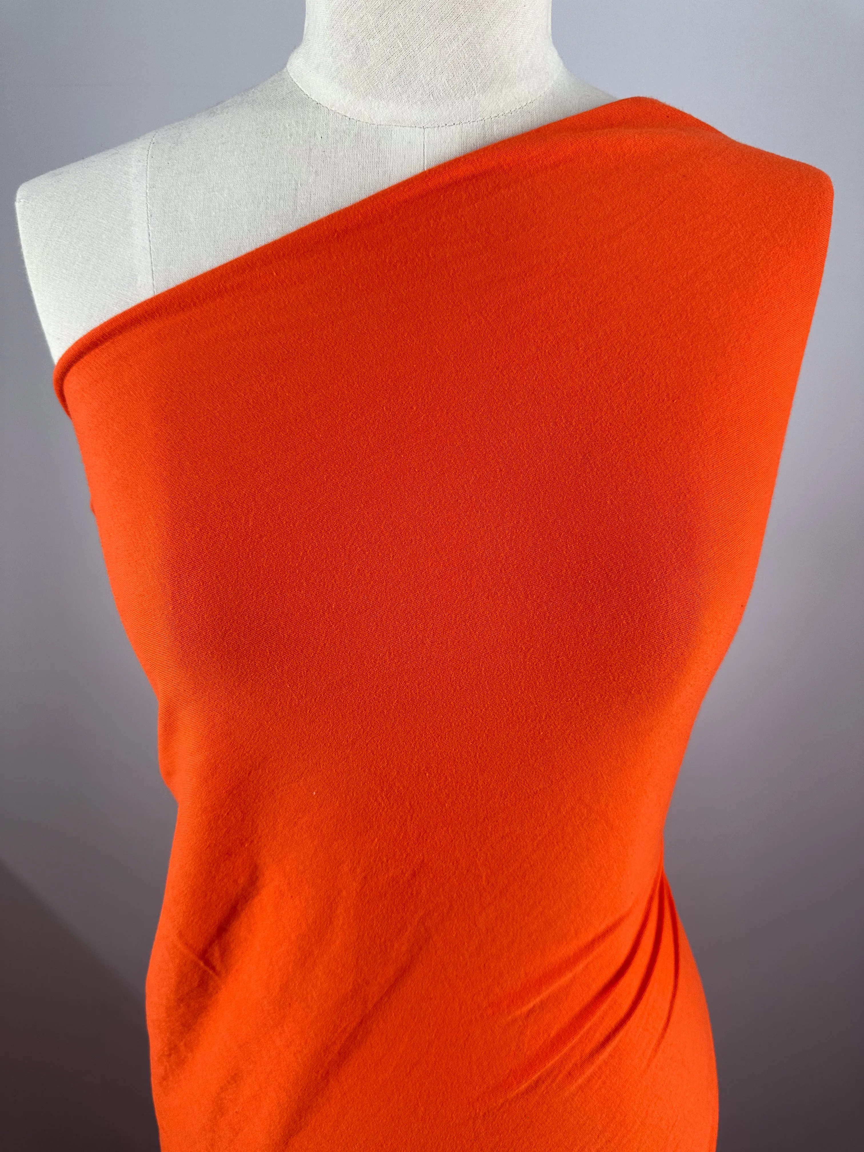 Cotton Jersey - Tangerine Tango - 155cm