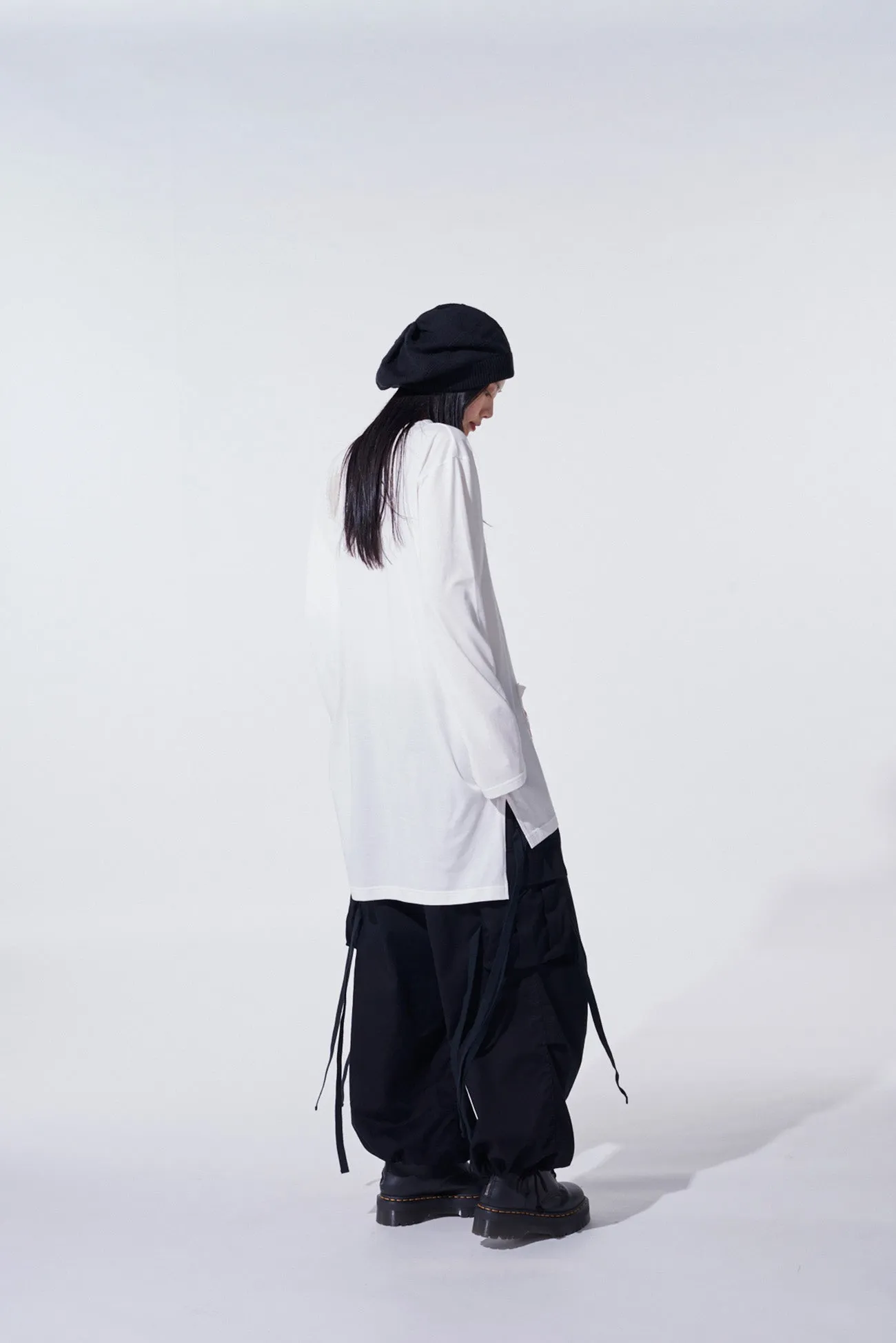 COTTON TWILL ARMY TECHNO PANTS