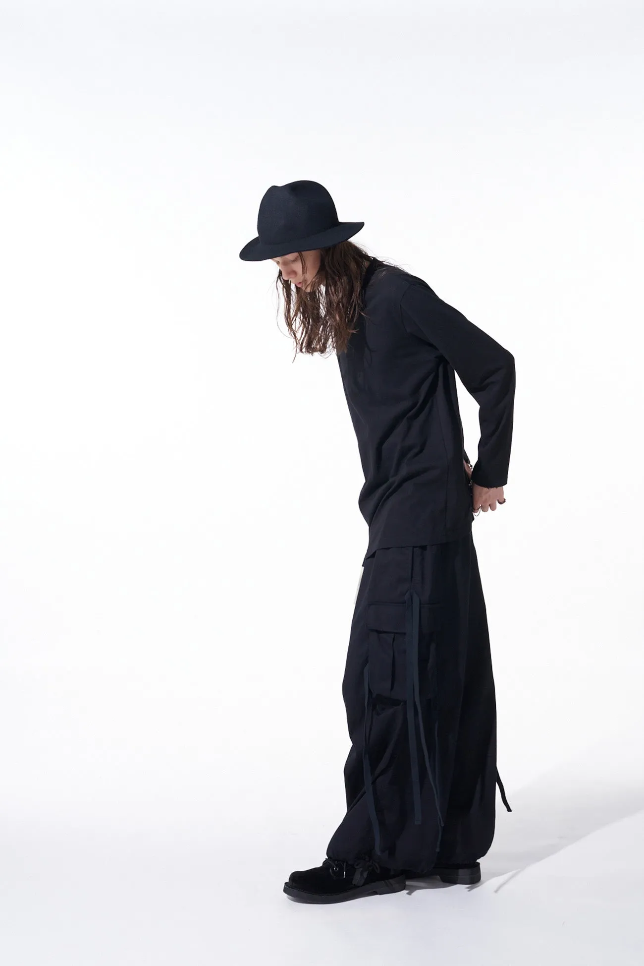 COTTON TWILL ARMY TECHNO PANTS