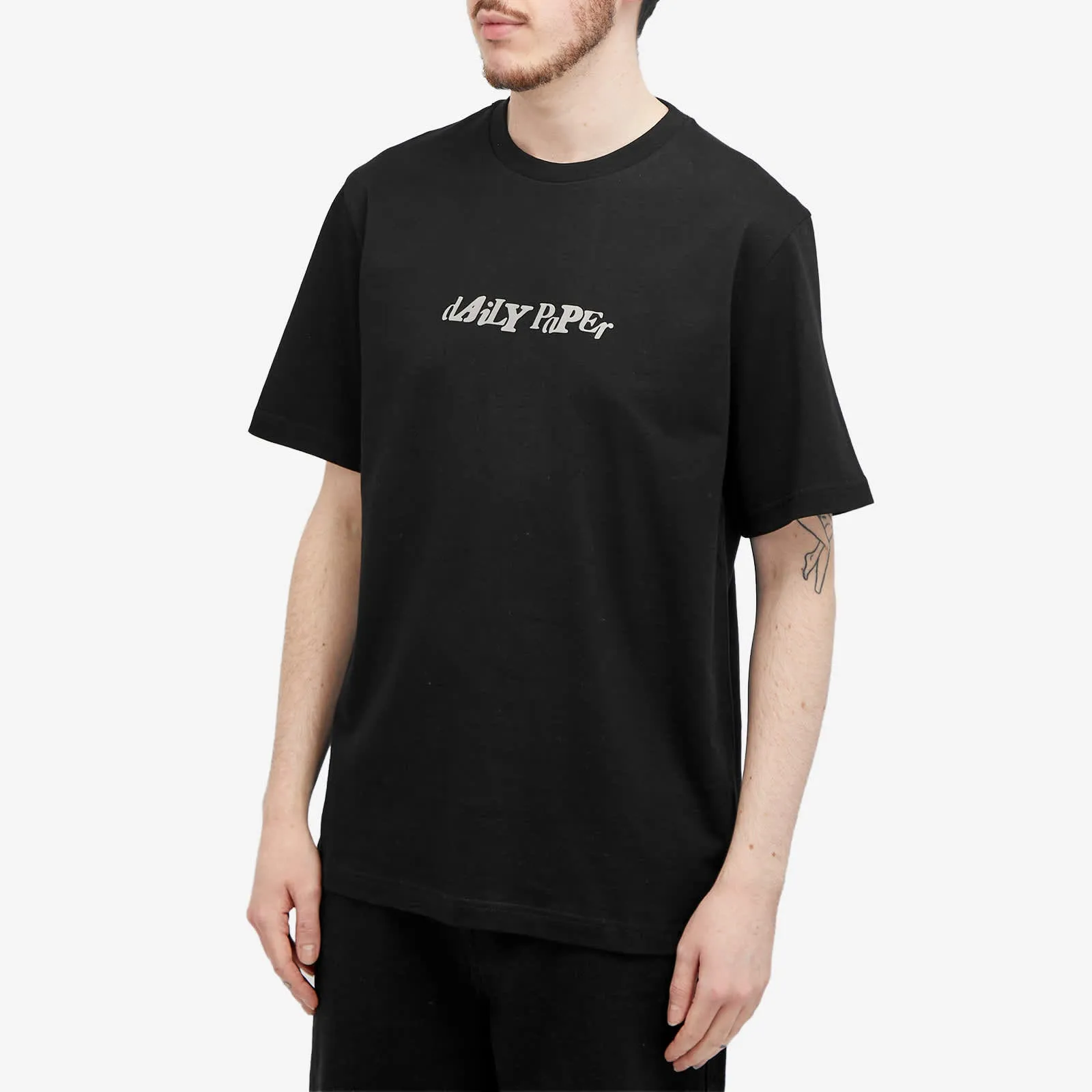 Daily Paper Unified Type Short Sleeved T-shirt, black