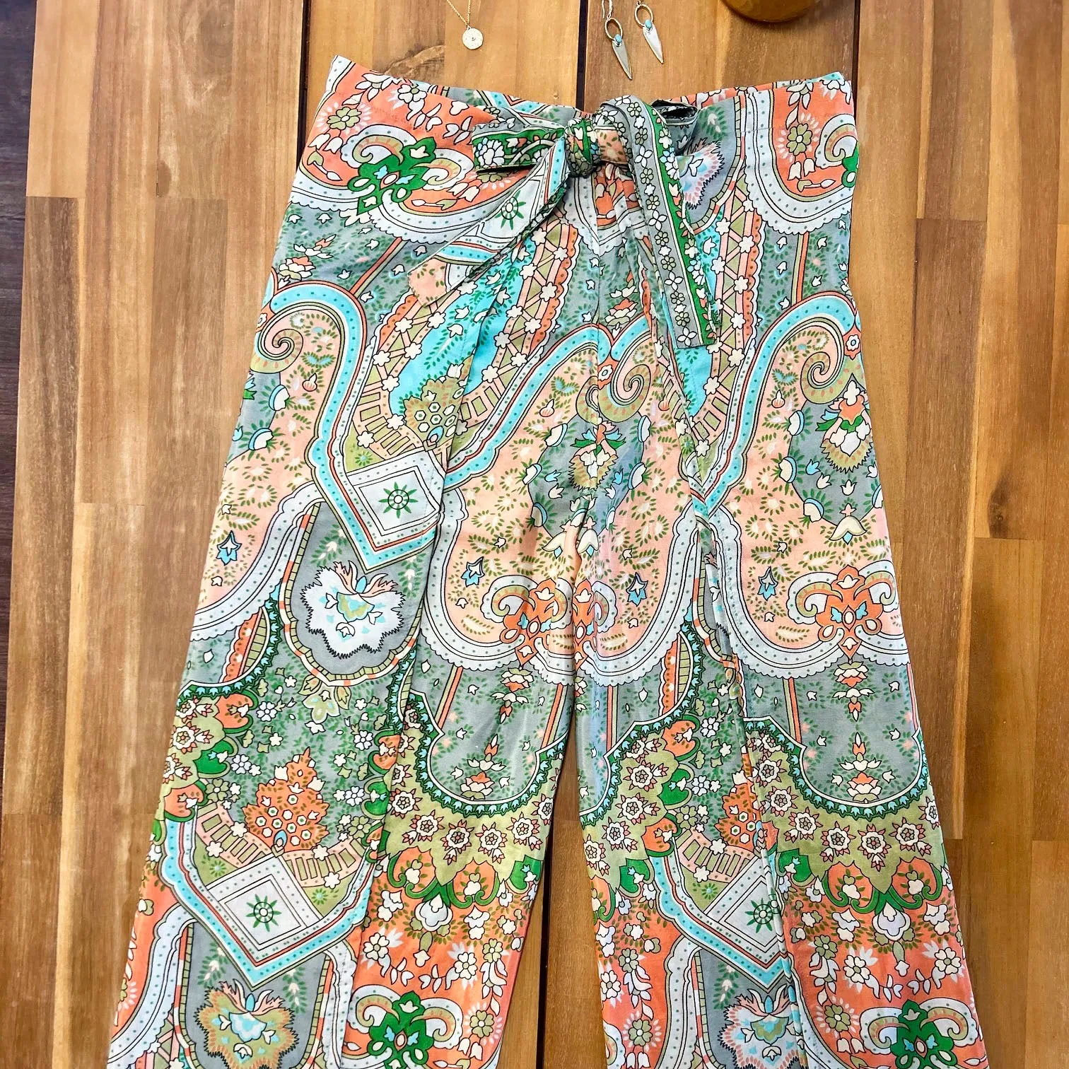 Dilara Silk Wrap Pants