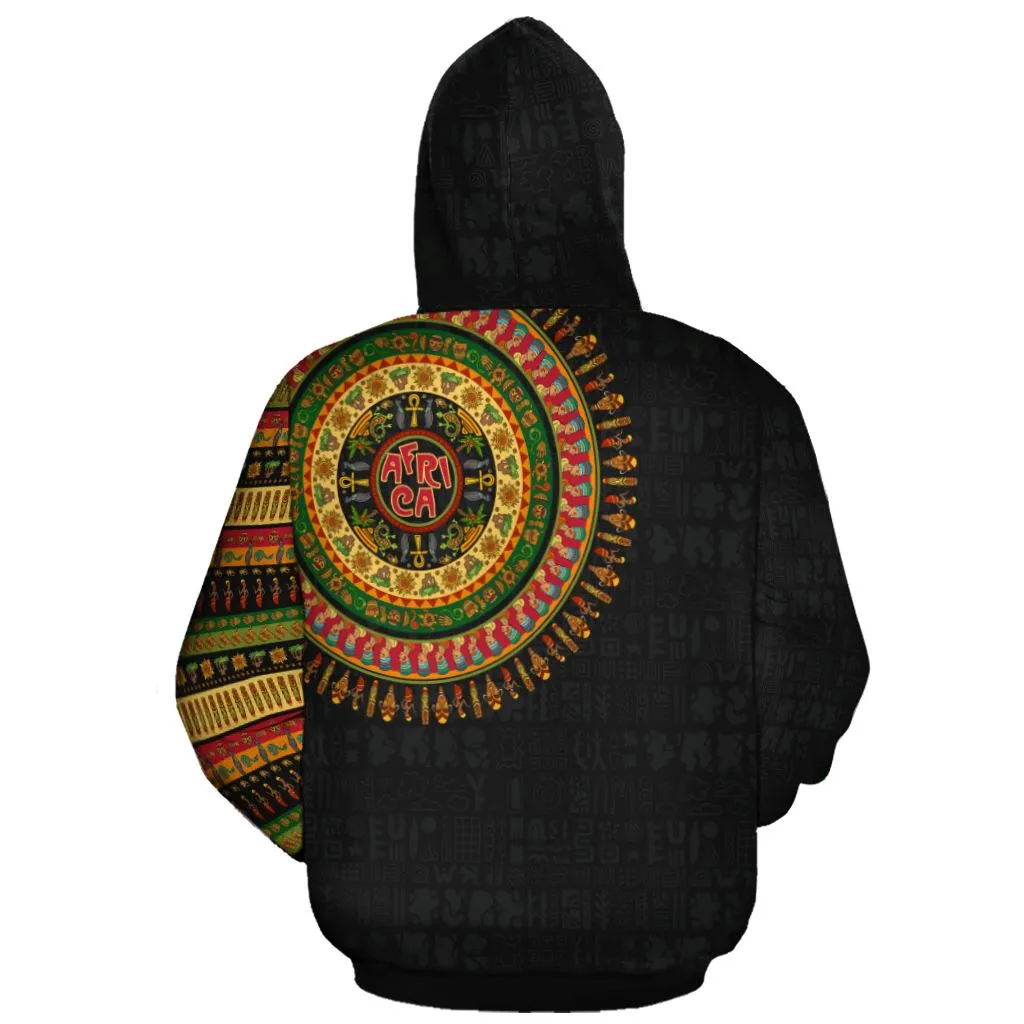 Doodle African Elements All-over Hoodie