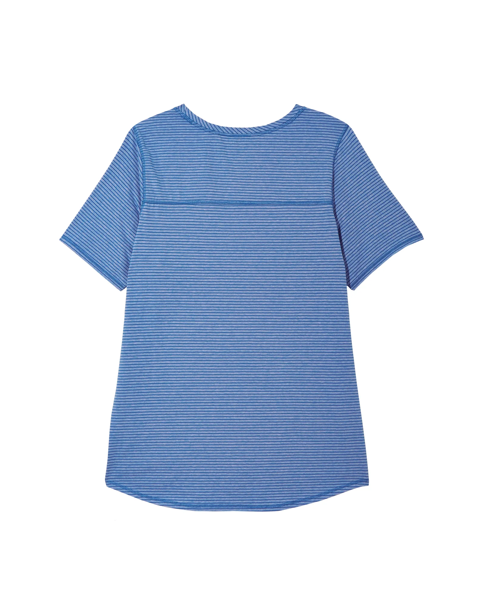 Fleur Tee | Azure Blue / White