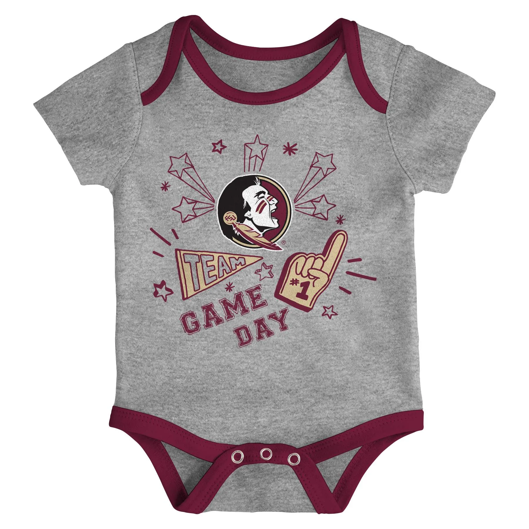 FSU Gameday 3 Piece Bodysuit Set