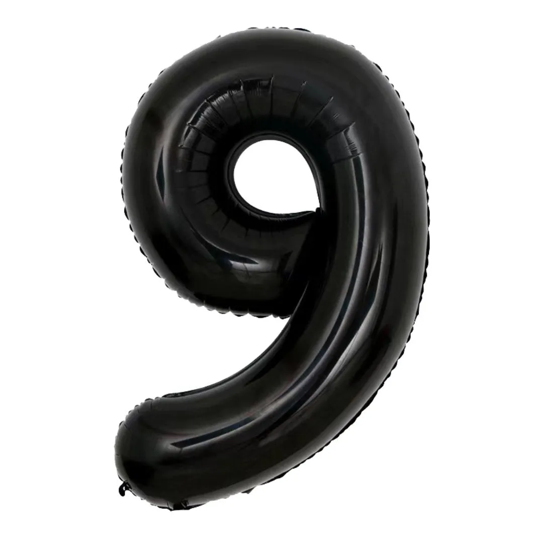 Giant Black Mylar Foil Number Balloons (34 Inches)