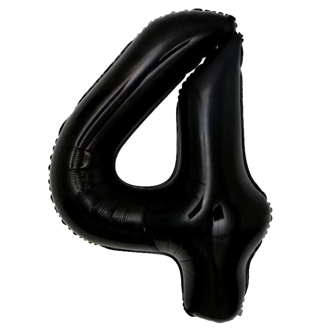 Giant Black Mylar Foil Number Balloons (34 Inches)