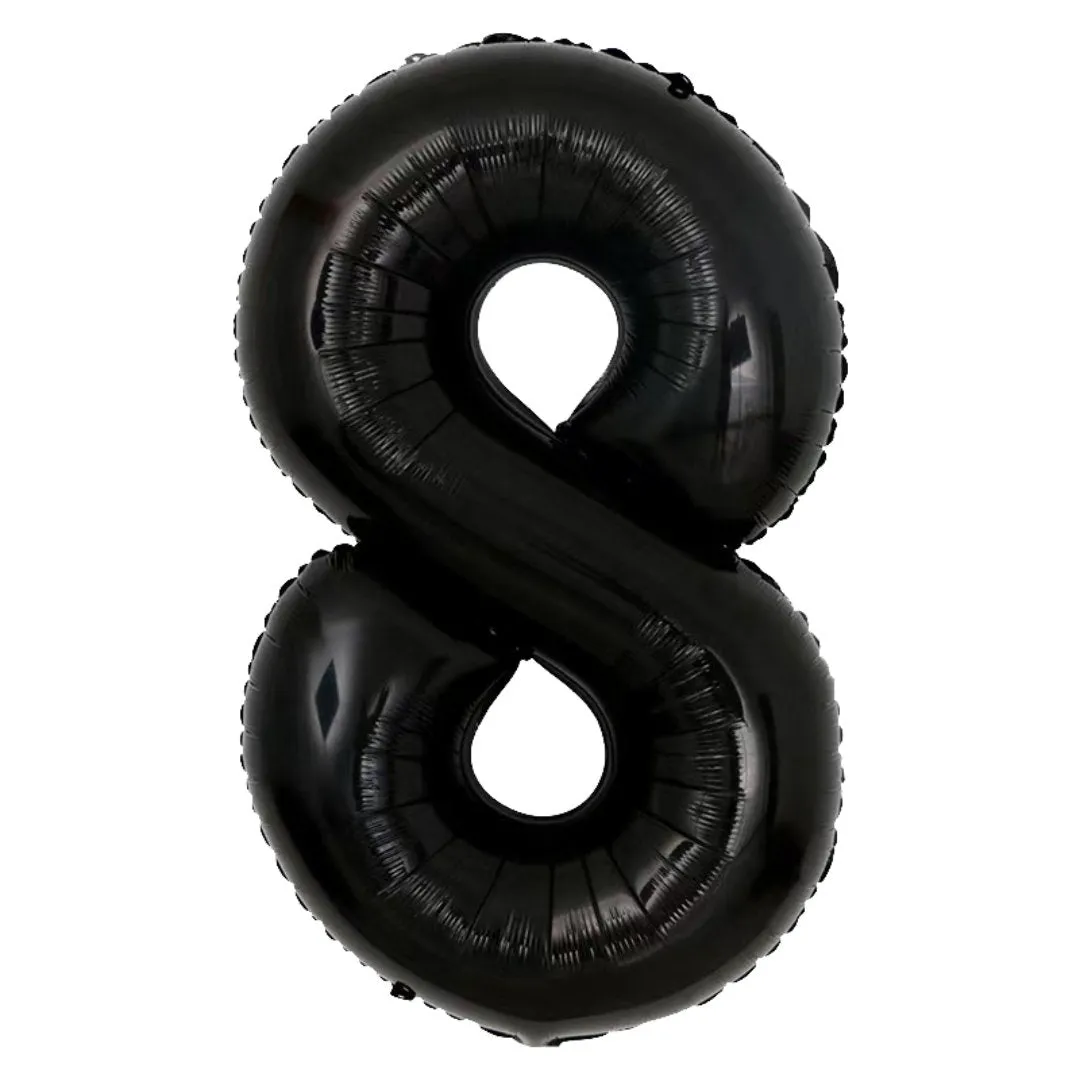 Giant Black Mylar Foil Number Balloons (34 Inches)