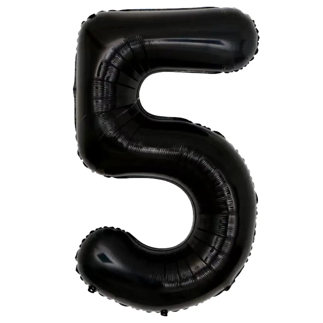 Giant Black Mylar Foil Number Balloons (34 Inches)