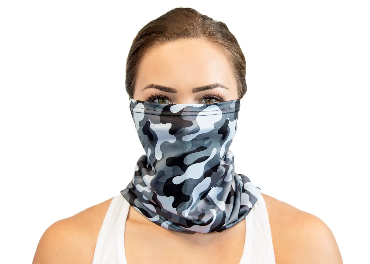 Grey Camo - Neck Gaiter