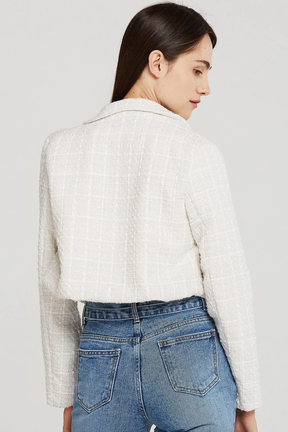 Hadley Boucle Crop Top And Jacket Set