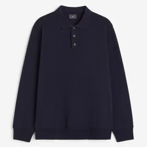 H&M Regular Fit Polo T-shirt, navy blue