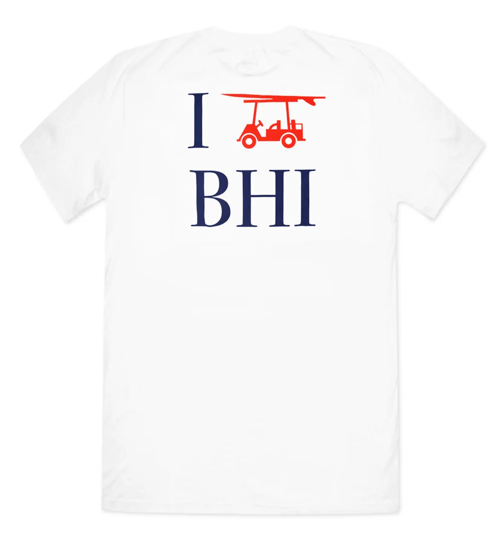 Island Tee - BHI Cart - White