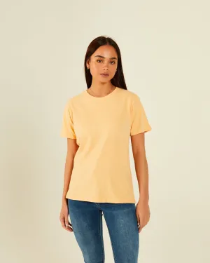 Jada Basic O Neck Summer Peach