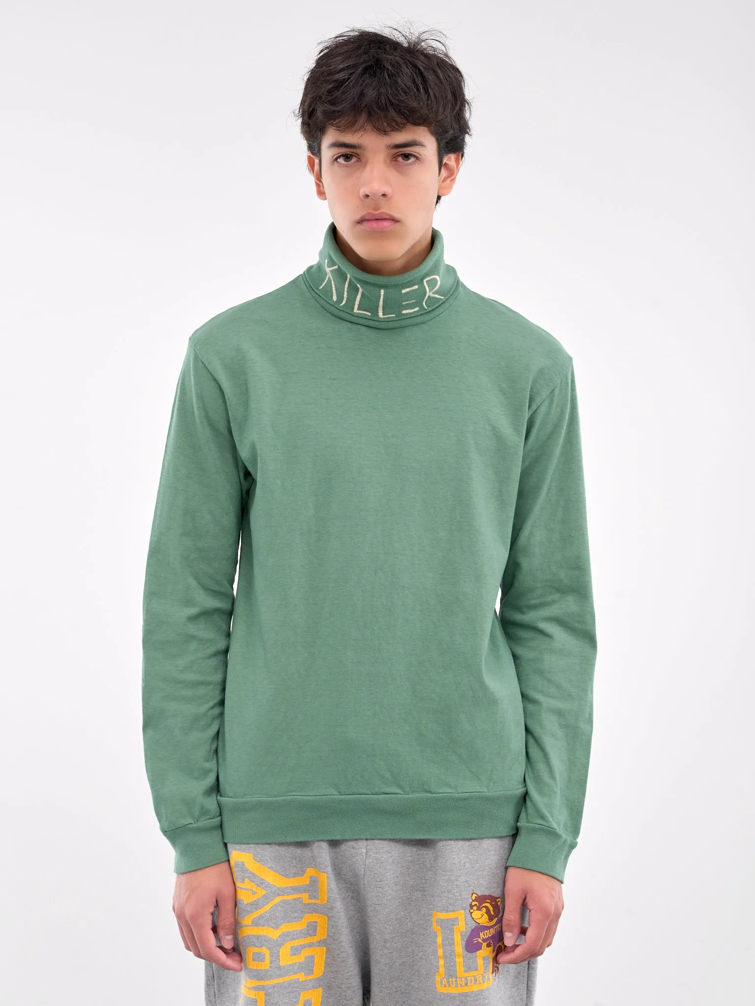 Killer Embroidered Turtleneck (K2409LC019-LIGHT-GREEN)