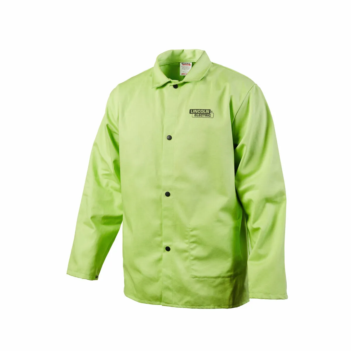 Lincoln Bright FR Cloth Welding Jacket Safety Lime 2XL K4689-2XL