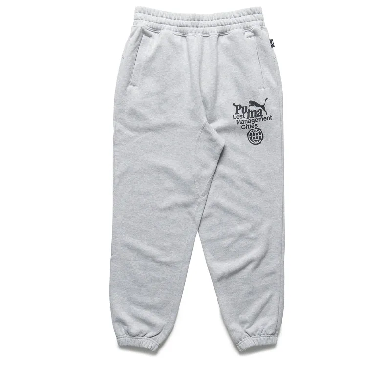 Lost Management Cities x Puma Sweatpants - Light Gray Heather