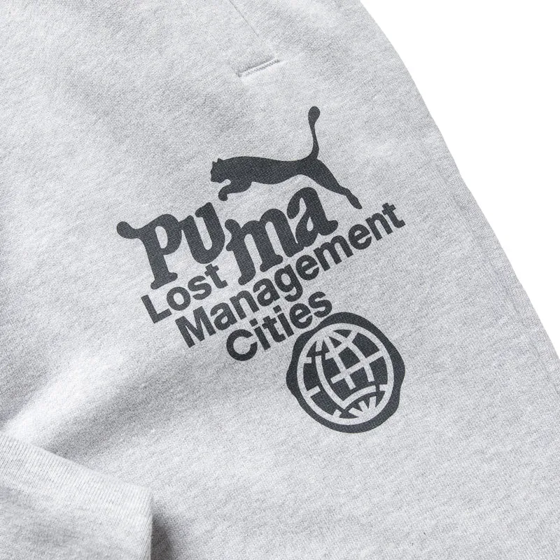 Lost Management Cities x Puma Sweatpants - Light Gray Heather