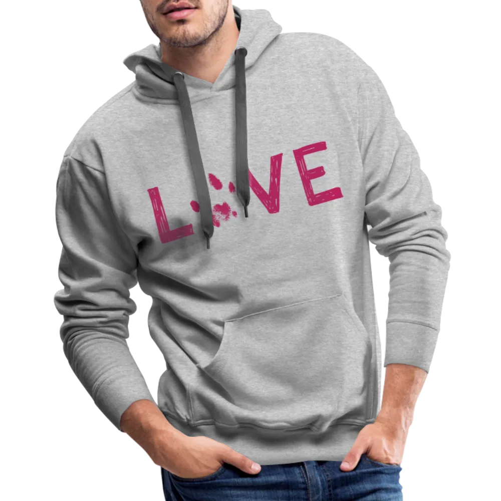 Love Pawprint Classic Premium Hoodie