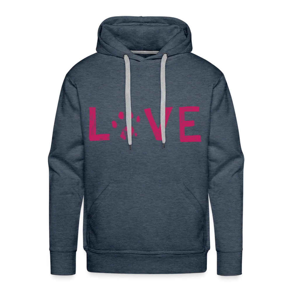 Love Pawprint Classic Premium Hoodie