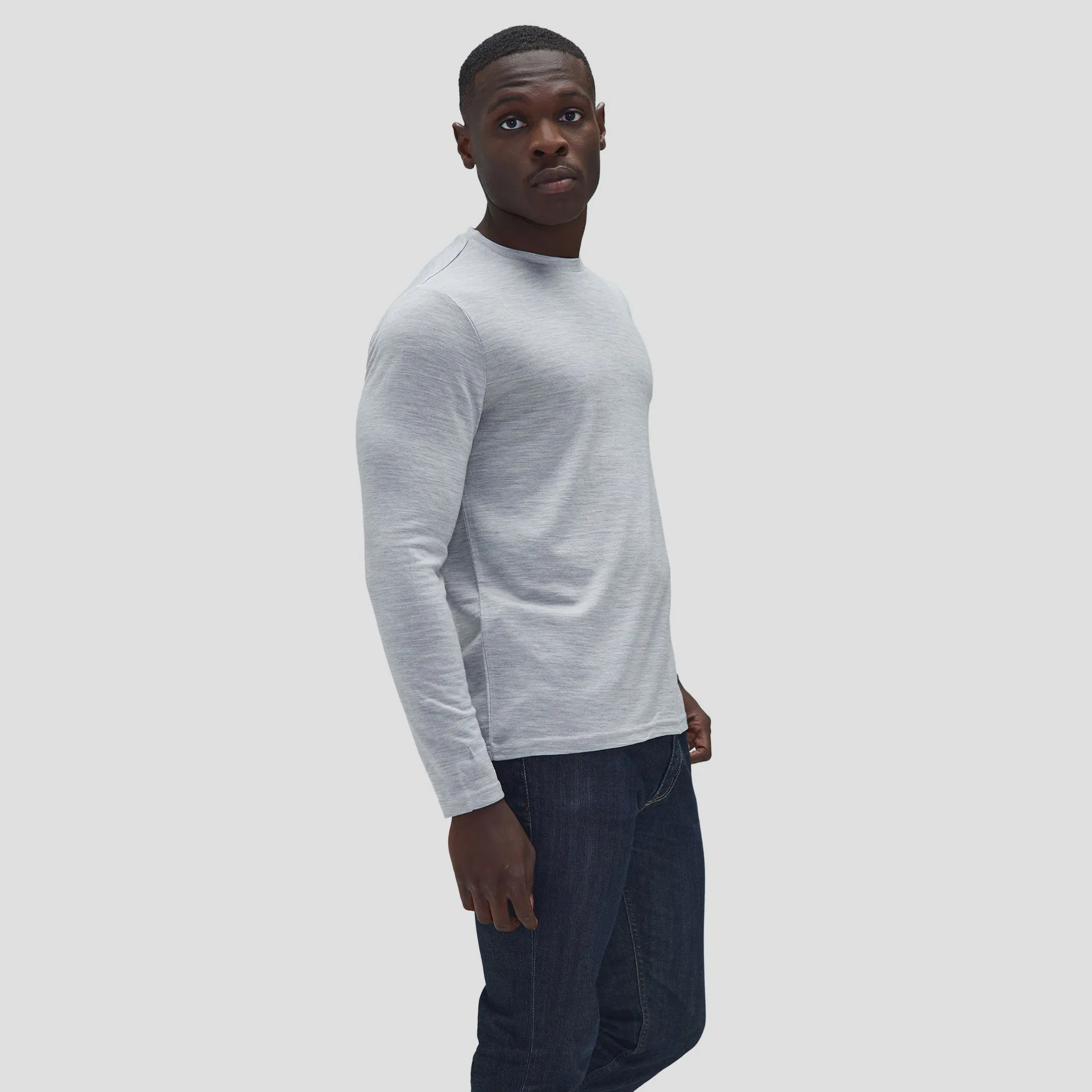 Men's Long Sleeve Merino Crew