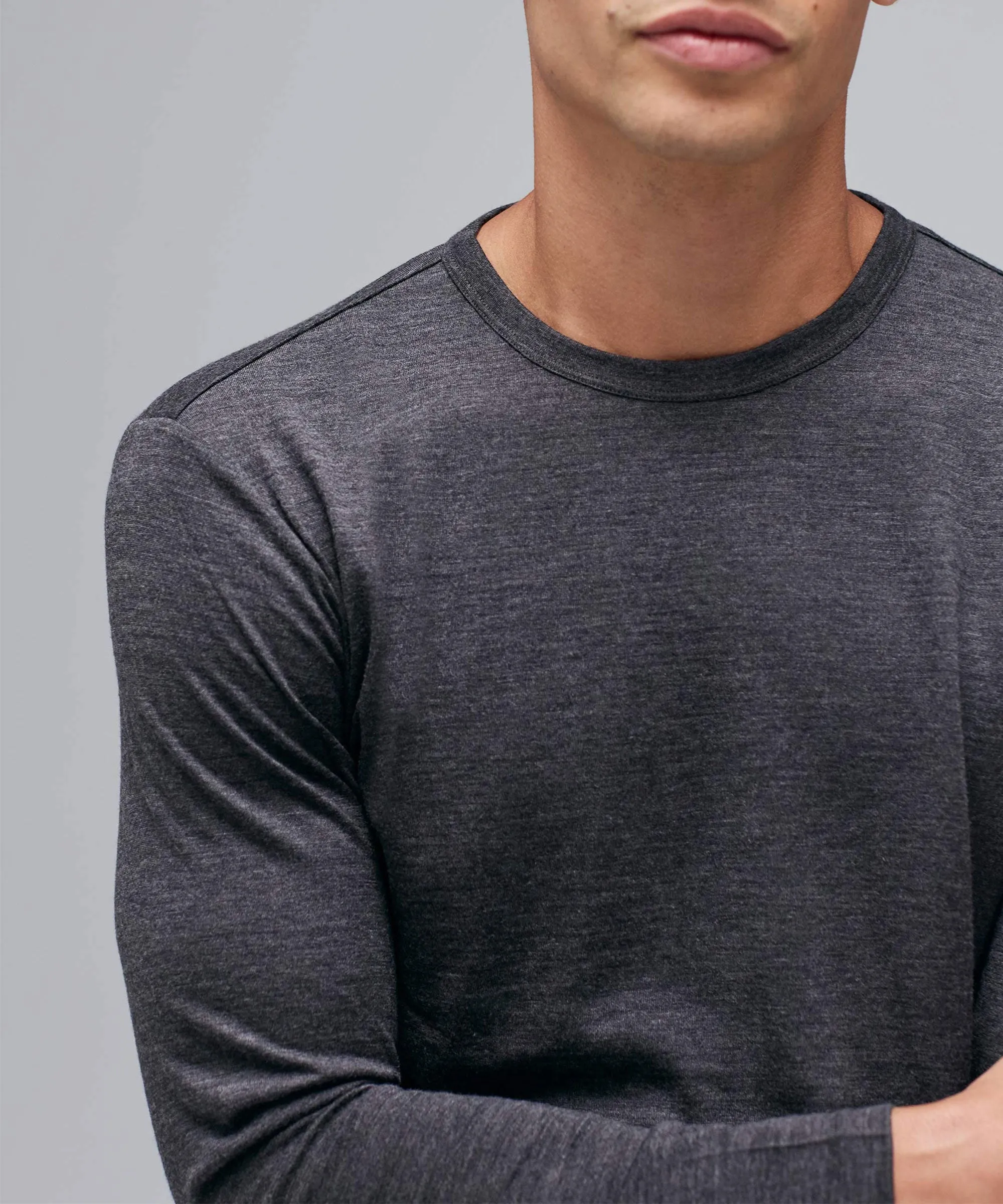 Men's Long Sleeve Merino Crew