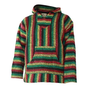 Mexican Baja Hoodie - Rasta