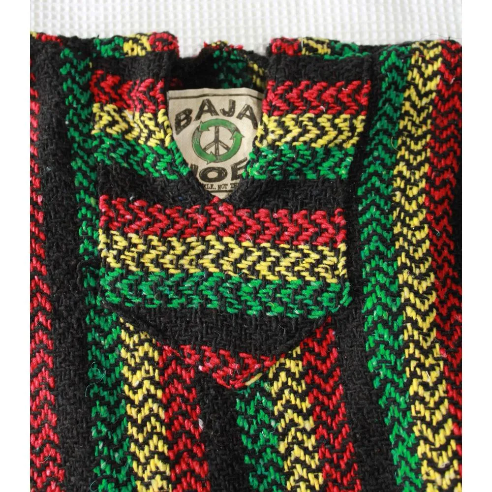 Mexican Baja Hoodie - Rasta