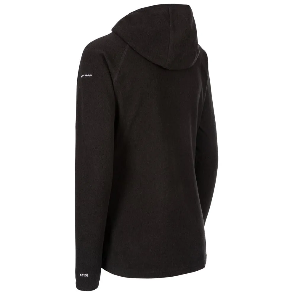 Mollo Women's Light Fleece Hoodie in Black