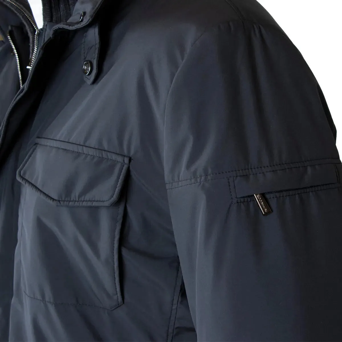 Moorer Dark Blue ‘Leonardo’ Safari Jacket