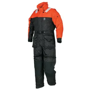 Mustang Deluxe Anti-Exposure Coverall  Work Suit - Orange/Black - XXL