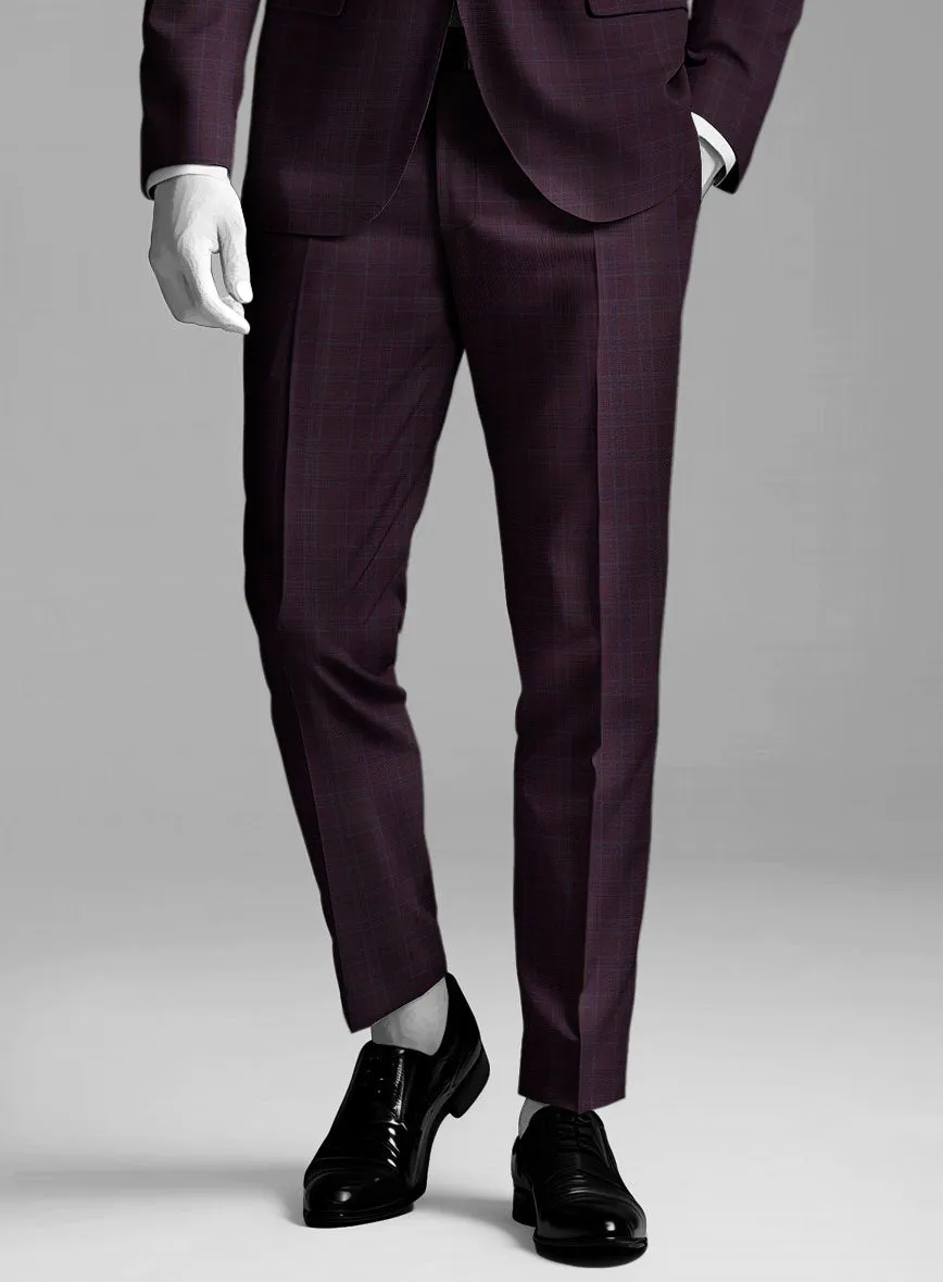 Napolean Gisde Glen Purple Wool Suit